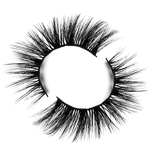 Onlyall Lashes Mink False Eyelashes Natural Wispy Lashes Soft Faux Mink Lashes Fluffy False Lashes 16MM A04