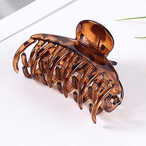 Medium Hair Claw Clips for Women - 3 Pack 2.7″ Small Hair Grips Hair Catch Jaw Barrette Plastic Nonslip Hair Clip for Girls Half Bun Hairpins for