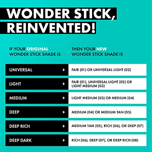 NYX Professional Makeup Highlight & Contour Stick, Dual-Ended Contour Stick, Shapes and Brightens, Blendable & Vegan, Wonder Stick, Fair