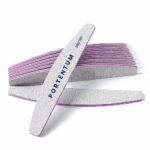 PORTENTUM 8 PCS Professional Nail Files Double Sided Emery Board for Nails 100/180 Grit Washable Nail File, Fingernail Buffering Files Manicure T