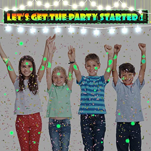 MarckersHome Glitter Tattoos Kit, Temporary Tattoo For Kids, With Unicorn Mermaid Tattoo, 12 Colors Glitter, Unique Stencils, Great Birthday Part