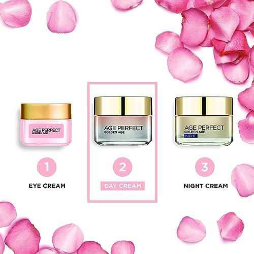 L’Oreal Paris Face Moisturiser, Age Perfect Golden Cream, Rehydrates and Restores Appearance Of Skin, Day Cream, 50 ml (Pack of 1)