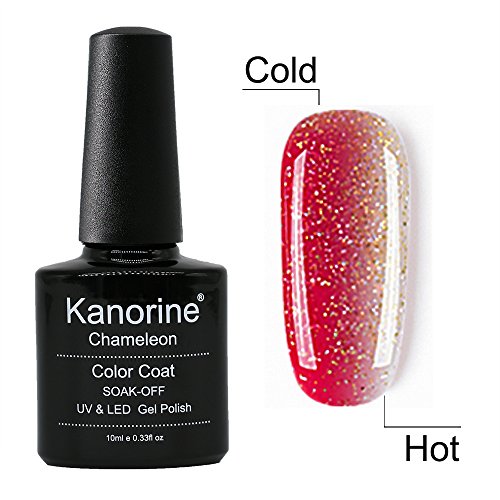 Kanorine Temperature Color Changing Gel Nail Polish UV LED Soak Off Gel Varnish Manicure Colour Changing Art Gel Polish 10mL