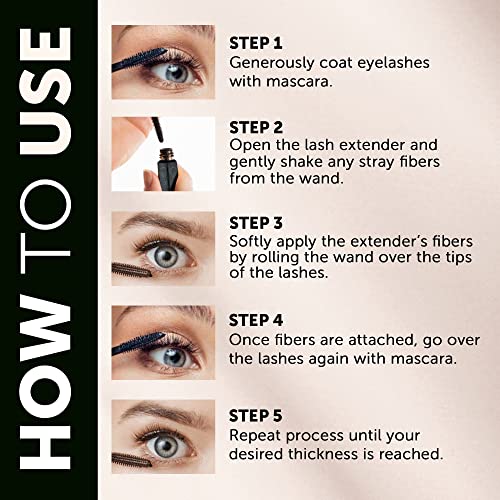 KL Killer Lashes Mascara Black and Ultimate Fibre Lash Extender for Fuller Longer Lashes