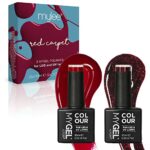 MYGEL by Mylee Red & Glitter Colour Set Gel Nail Polish 2x10ml - UV/LED Soak-Off Nail Art Manicure Pedicure for Professional, Salon & Home Use -