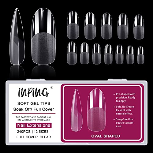 INPING Nail Glue, 6-In-1 Gel Nail Glue for Acrylic Nails Tips Extra Strong Nail False Nail Glue Artificial Bond Glue for Stick On Nails/Base Coat