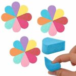 24pcs Face Paint Sponges,8 Colors Face Sponges,Face Sponges Cleansing Make Up Sponges,Beauty Blenders,Petal Shape Reusable Facial Pads,for Concea