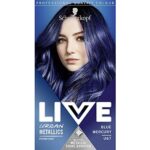 Schwarzkopf LIVE Urban Metallics Vibrant, Long Lasting, Permanent Blue Hair Dye, Infused with Coconut Oil for Shiny Hair, Blue Mercury U67