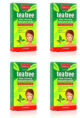 24x Australian Tea Tree & Witch Hazel Nose Strips | Removes Blackheads, Unclogs & Tightens Pores