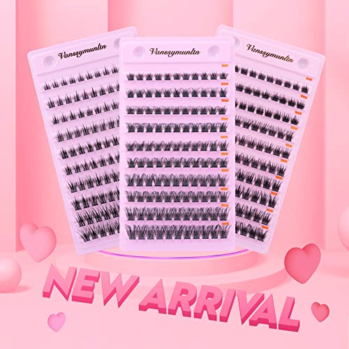 Lash Clusters DIY Eyelash Extension 110 Cluster Lashes Natural Look D Curl Individual Lashes Extension Wispy Mega Volume Eyelash Clusters Extensi