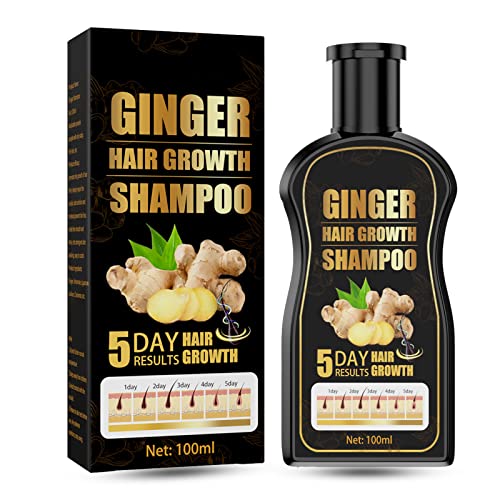 Ginger Shampoo, Ginger Hair Growth Shampoo, Anti Hair Loss Shampoo, Natural Organic Ginger Shampoo Promotes Hair Growth, Anti-dandruff & Anti-itc