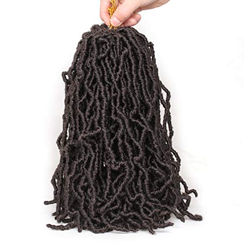 Leeven 30 Inch Distressed Faux Locs 6 Packs Long Butterfly Faux Locs Crochet Hair Synthetic Crochet Braids Pre-looped Soft Locs Crochet Locs Hair