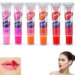 6 Colors Peel Off Lipstick Long Lasting Lip Stain Tattoo Peel Off Mouth Lip Gloss Lip Stain Peel Off Tattoo Magic Color Lip Gloss Sets Lipstick W