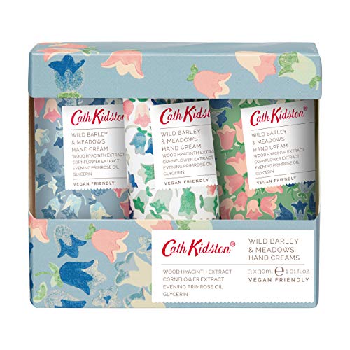 Cath Kidston Bluebells Hand Cream Trio Gift Set | Enriched With Shea Butter | Cruelty Free & Vegan Friendly | Travel Friendly Sizes | 3 x 30ml