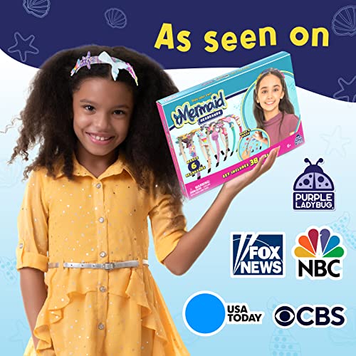 PURPLE LADYBUG Make Your Own Mermaid Headbands for Girls - Creative Mermaid Gifts for Girls 6 Years Old, Birthday Gifts for Kids 8-12, Arts & Cra