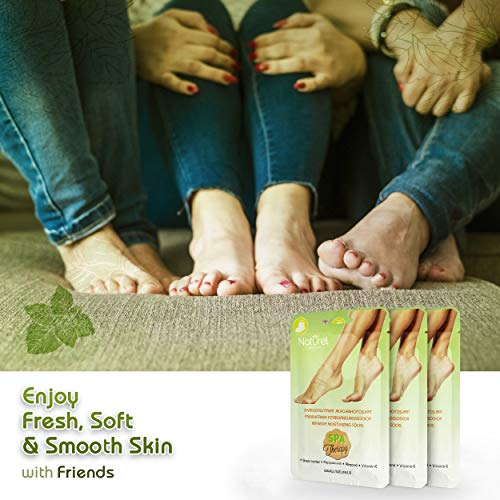 Foot Mask Moisturizing Socks – Natural Pedicure Treatment for Silky Feet –Hydrating, Deeply Moisturizing for Callus, Rough Hard Skin, Cracked Hee