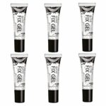 Glitter Fix Gel by Moon Glitter Set of 6 - Cosmetic Glitter Adhesive Primer for Face and body. For all glitters including fine, chunky, holograph