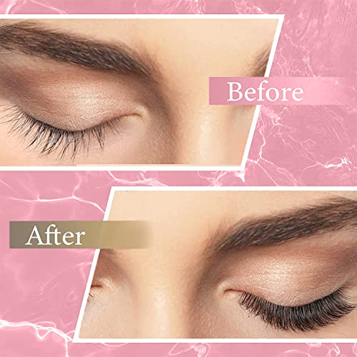 Cluster Lashes 120Pcs 10-16mm Individual Lashes D Curl Professional Lash Extension Kit, DIY False Eyelashes Fluffy Reusable Soft (10-16mm, 120 Cl