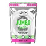 NYX Professional Makeup False Lashes, Long-lasting 12h Wear, Invisible Bands, Re-Usable up to x15, Vegan Lashes, Jumbo Lash!, Fringe Glam