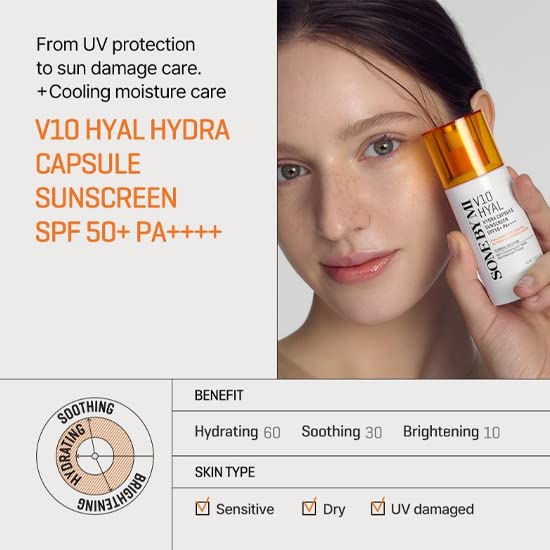 SOME BY MI V10 Hyal Hydra Capsule Sunscreen SPF 50+ PA++++ 40ml