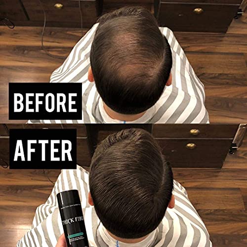 THICK FIBER Hair Fibres (Pack of 1 DARK BROWN) | Hair Powder for Thinning Hair 25g Bottle | Makes Thin Hair Look Thicker in Seconds | Hair Loss C
