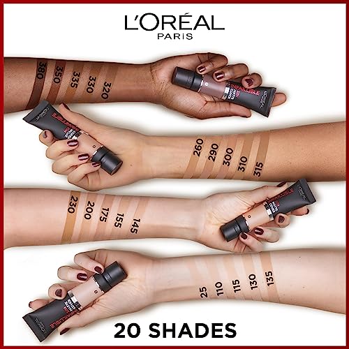 L'Oreal Paris Cover Liquid Foundation, With 4% Niacinamide, Long Lasting, Natural Finish, Available in 20 Shades, SPF 25, Infallible 32H Matte Co