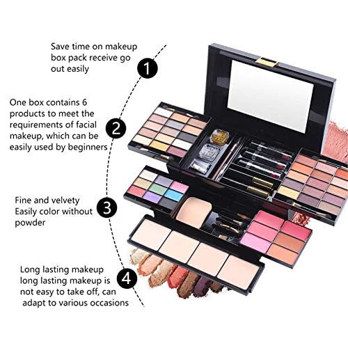 FantasyDay All-in-one Makeup Set Gift Surprise | Full Makeup Kit for Women Multipurpose Essential Starter Bundle Include Eyeshadow Palette Lipsti