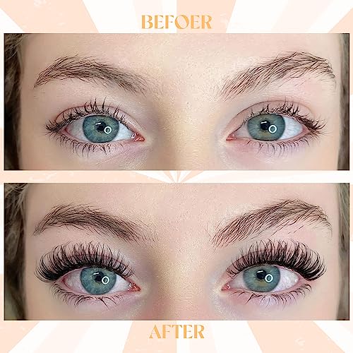 False Eyelashes Cat Eye Lashes 14mm DD Curl Russian Lashes Natural Strip Lashes Fluffy Eyelashes Russian Strip Lash Volume Fake Lashes 7 Pairs by