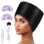 Hair Steamer,Totofac Electric Hair Care Hat Heating Cap with 2 Mode Temperature Control for Hair Spa Home Thermal Treatment Beauty Steamer Cap (B
