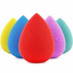 BEAKEY Make up Sponges, Non-Latex, 5 Pcs Soft Foundation Sponge, Makeup Sponge for Foundation, Liquid, Creams and Powders (Multi-Color)