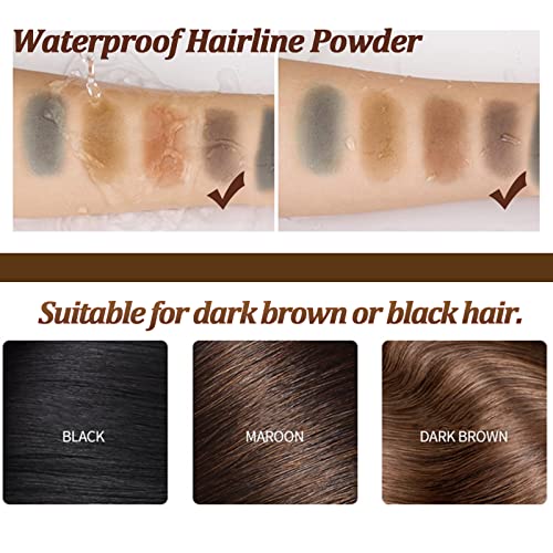 Instantly Hairline Shadow - Hairline Powder - Quick Cover Grey Hair in Hair Regrowth Treatments - Windproof Sweatproof Hair Touch-Up for Root Con