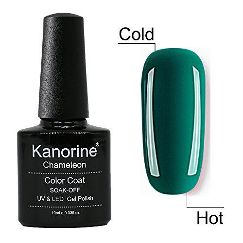 Kanorine Temperature Color Changing Gel Nail Polish UV LED Soak Off Gel Varnish Manicure Colour Changing Art Gel Polish 10mL