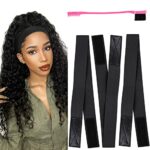 3Pcs Elastic Melt Band for Wig with Velcro, 3.5cm Width Elastic Edge Band for Laying Down Wigs, Wig Melt Band for Edges with Velcro, Elastic Edge