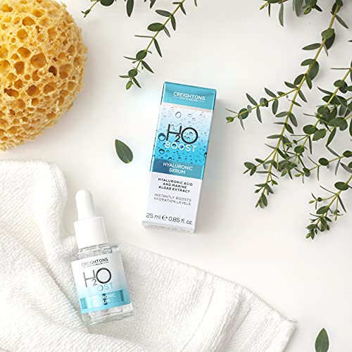 Creightons H2O Boost Hyaluronic Serum (25ml) - Instantly Boosts Hydration Levels and replenishes skin's appearance. Vegan Friendly. Cruelty Free.