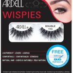 Ardell False Eyelashes Double Wispies 113 With Free Mini DUO Black Adhesive Dramatic Lightweight Full Comfortable Lashes Invisiband Vegan-Friendl