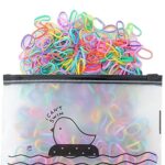 ILamourCar 250pcs Elastic Hair Bands, Hair Elastic Bands for Women, Elastic Hair Ties, Hair Elastic, Small Hair Bands, Clear Rubber Bands for Hai