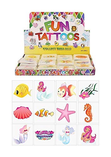 Henbrandt 24 x Cute Temporary Tattoos Children's Birthday Loot Party Bag Filler
