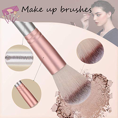 Make up Brushes,TTRWIN 18 Pcs Professional Makeup Brush Set Synthetic Kabuki Face Blush Lip Eyeshadow Eyeliner Foundation Powder Cosmetic Brushes