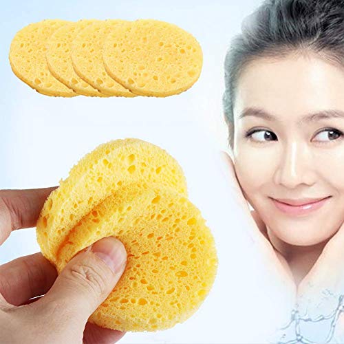 Compressed Facial Sponges,50 Pieces Wash Face Sponge Facial Cleansing Exfoliating Cosmetic Sponge for Women,Daily Cleansing Gentle Exfoliating fo