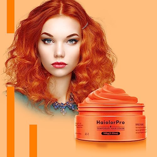 HaiolorPro Pink Temporary Hair Colour Dye Wax Washable,Non Permanent Coloured Hair Spray for kids, Hair Makeup Paint Wax for Parties or Cosplay,