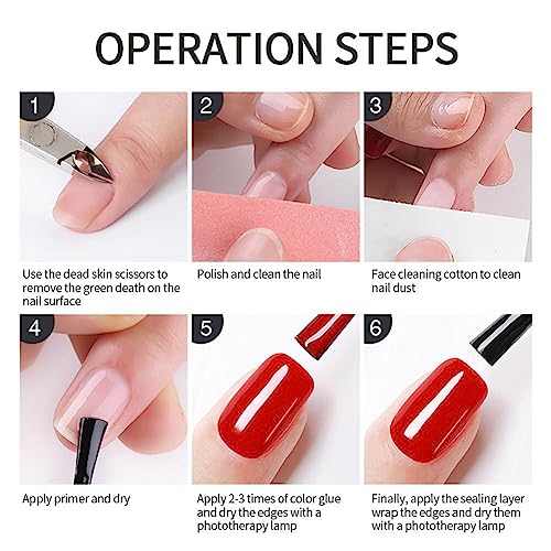 Quick Dry Nail Polish - High Gloss Nail Varnish Polish Quick Dry In 60s, No Baking Long Lasting Nail Varnish Gel, Grapefruit Color Nail Art Polis