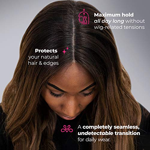 Milano Collection Lace WiGrip, 2-In-1 Wig Grip Band & Wig Cap for Lace Wigs and Frontals, Reinforced Swiss Lace, Chocolate Brown