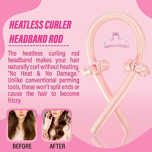 Heatless Curlers Headband No Heat Hair curler Rod For sleeping Overnight curls headband Heatless Curls Roller Heatless Hair curlers Set No Heat C