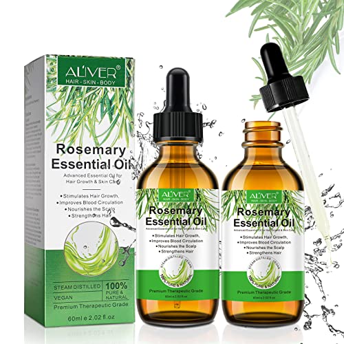 Rosemary Essential Oil for Hair Growth & Skin Care, Improve Hair Loss and Nourishes Scalp for Men and Women, Rosemary Oil for Hair Growth, Hair G