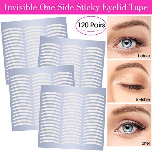 Natural Invisible Double Eyelid Tape, Self Self-adhesive One Side Sticky Eyelid Stickers - Instant Eye Lift Without Surgery - Perfect for Hooded,