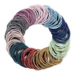 Hanyousheng Elastic Hair Bands, Hair Ties, 200 PCS Ponytail Holders Hair Tie, 2mm Elastic Hair Ties Ponytail Holders, Hair Bands Hair Bobbles for