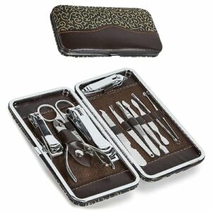 ZENO Nail Clippers Set - 13 Piece | Manicure Set | Toe Nail Care | Nail Clippers For Thick Nails | Professional Grooming Kit Tools Gift for Men W