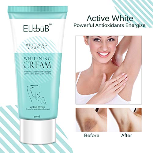 Intimate Skin Lightening Cream for Body, Bikini and Sensitive Areas - Skin Whitening Cream Contains Hydrolyzed collagen, Glycerol, Nano Titanium