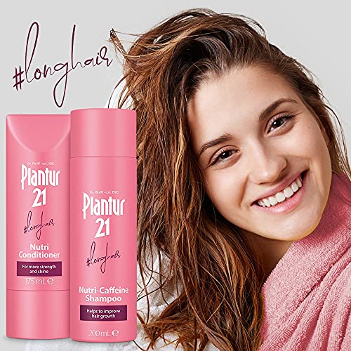 Plantur 21#longhair 200ml Shampoo and 175ml Conditioner Set for Long and Brilliant Hair | Improves Hair Growth and Repairs Stressed Hair | No Sil