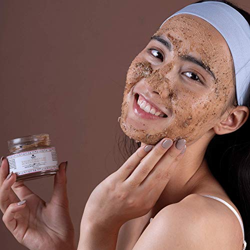 Nature Spell Brown Sugar & Coffee Face Scrub Exfoliator 100 ml – Natural Coffee Scrub Exfoliates Dead Skin Cells, Reduces Inflammation, Softer &